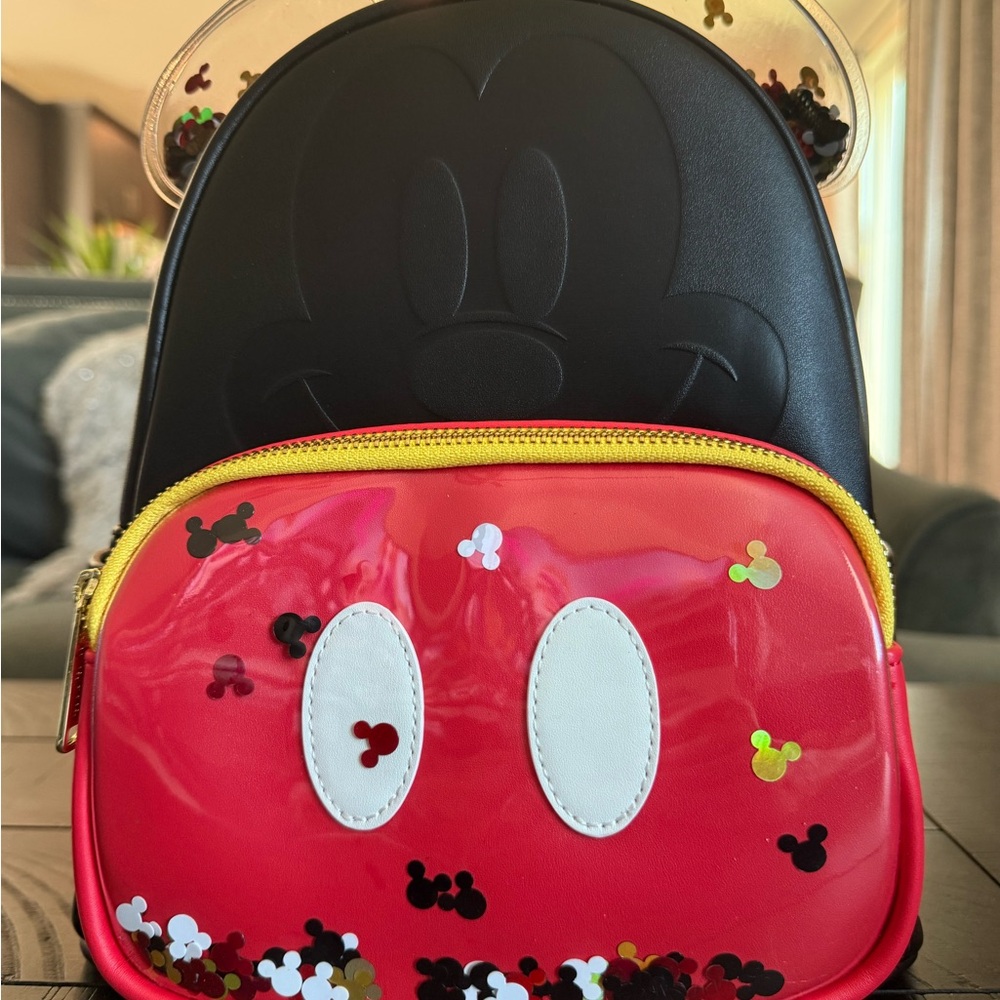 NWT Loungefly Disney Mickey Mouse Confetti Backpack